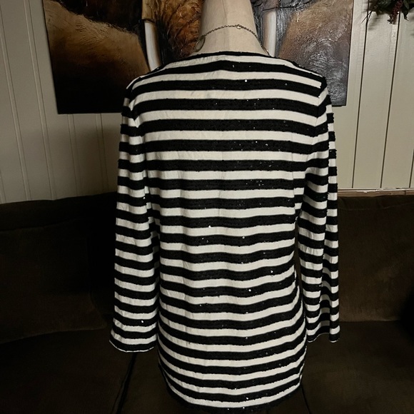 Talbots • Black/ White • Shimmering • Sweater • Size Small (P) • New/ Tags - Picture 8 of 16